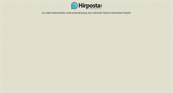 Desktop Screenshot of hirposta.hu